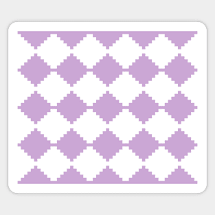 Abstract geometric pattern - purple and white. Sticker